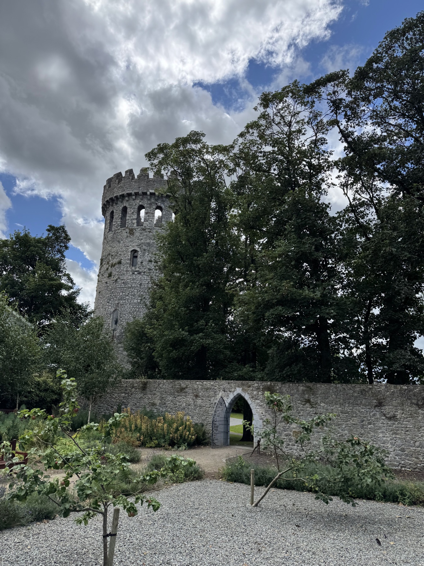 The castle and its walled garden